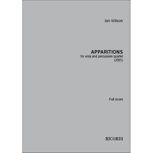 Wilson - Apparitions Viola/Percussion Quartet Score