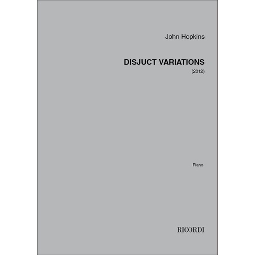 Hopkins - Disjunct Variations For Piano