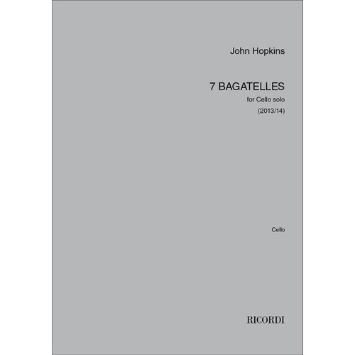 Hopkins - 7 Bagatelles For Cello Solo