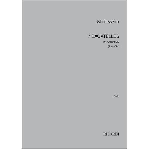 Hopkins - 7 Bagatelles For Cello Solo (Softcover Book)