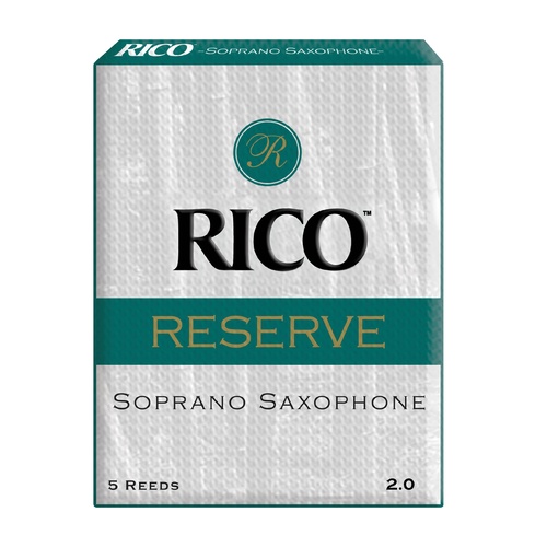 Rico Reserve Soprano Sax Reeds, Strength 2.0, 5-pack