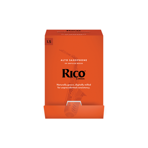 Rico Alto Saxophone Reeds #1.5 - 50 Pack