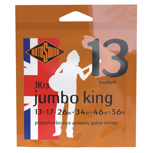 Rotosound Jumbo King Phosphor Bronze Acoustic Guitar Strings 13-56 [RJK13]