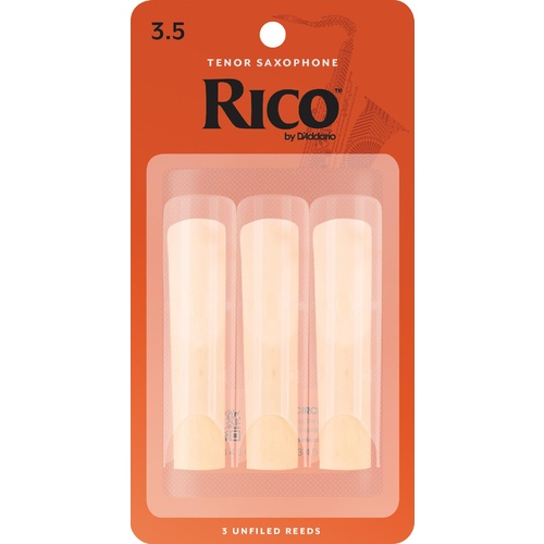 Rico Tenor Sax Reeds, Strength 3.5, 3-pack
