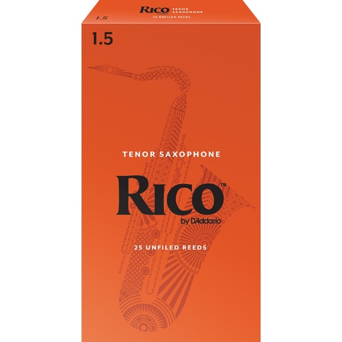 Rico Tenor Sax Reeds, Strength 1.5, 25-pack