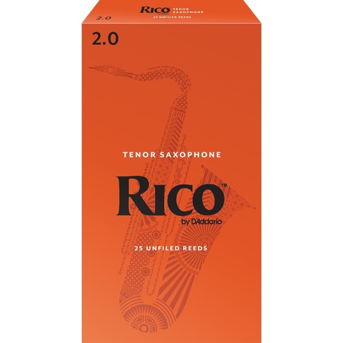 Rico Tenor Sax Reeds, Strength 2.0, 25-pack