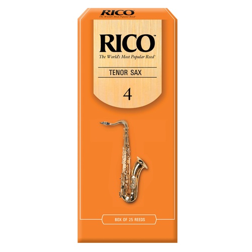 Rico Tenor Sax Reeds, Strength 4.0, 25-pack