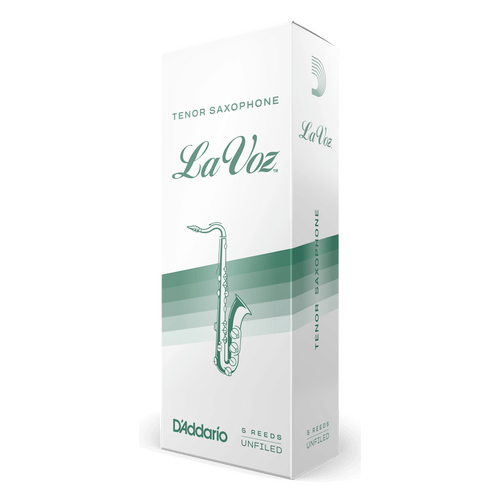 La Voz Tenor Saxophone Reeds HD by Rico - Unfiled, Available in Various Strengths, Made in USA from Naturally-Grown Cane