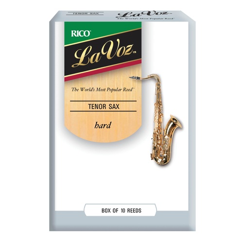 Rico La Voz Tenor Sax Reeds, Strength Hard, 10-pack