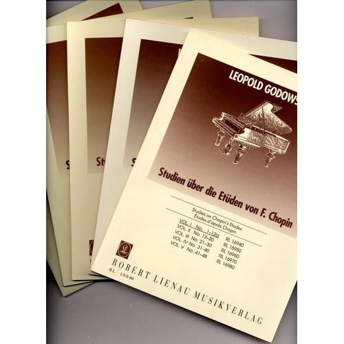 Godowsky Studies on Chopin Etudes Vol 1 No 1-48, 364 Pages, Arranged for Piano