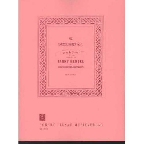 Hensel - 6 Melodies Op 4 Op 5 For Piano (Softcover Book)