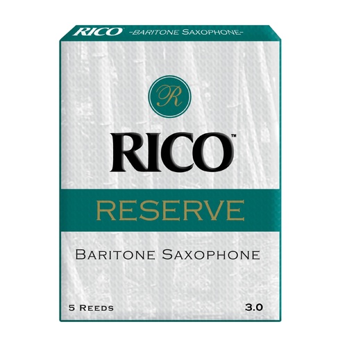 Rico Reserve Baritone Sax Reeds, Strength 3.0, 5-pack