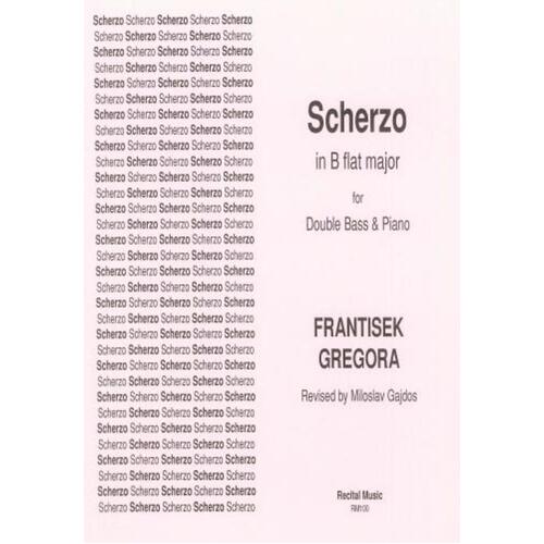 Scherzo In B Flat Major Double Bass/Piano (Softcover Book)