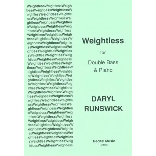 Weightless Double Bass/Piano (Softcover Book)