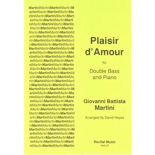 Plaisir D'Amour Double Bass/Piano Arr Heyes (Softcover Book)