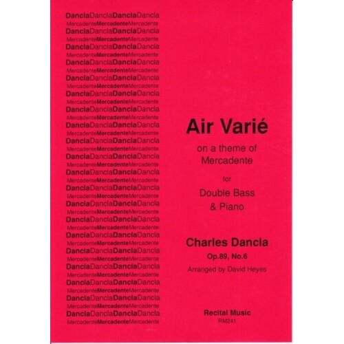Air Varie On A Theme Of Mercadente Op 89 No 6 (Softcover Book)