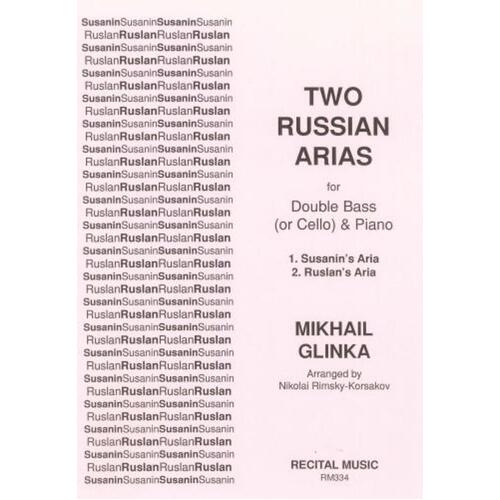 Two Russian Arias Double Bass Or Vc and Piano (Softcover Book)