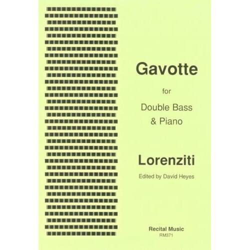 Lorenziti - Gavotte Double Bass/Piano (Softcover Book)