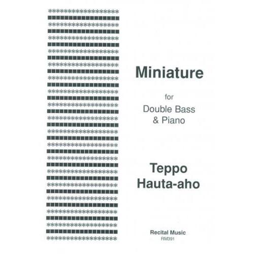 Hauta-Aho - Miniature Double Bass/Piano (Softcover Book)