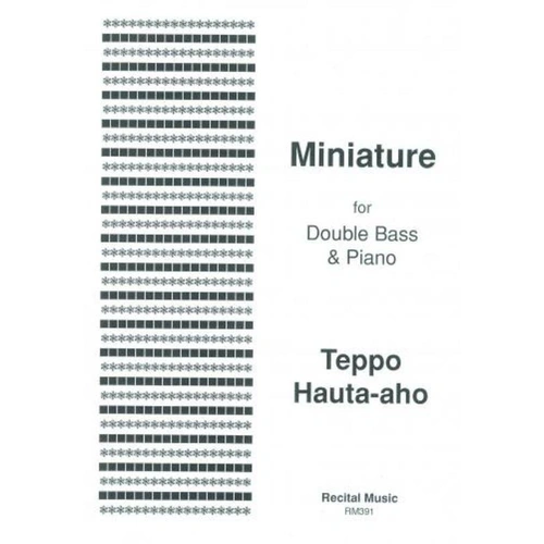 Hauta-Aho Miniature for Double Bass and Piano