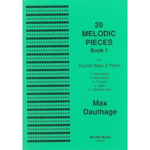 Melodic Pieces 20 Book 1 Double Bass/Piano (Softcover Book)