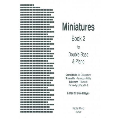 Miniatures Book 2 Double Bass/Piano (Softcover Book)
