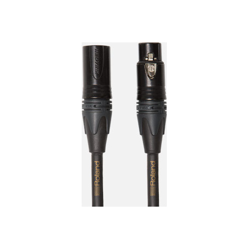 ROLAND RMC-G10 Gold Series 10ft Balanced Microphone Cable with Neutrik XLR Connectors