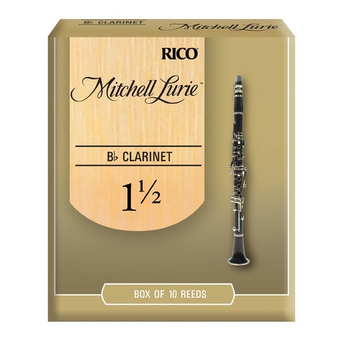 Mitchell Lurie Bb Clarinet Reeds, Strength 1.5, 10-pack