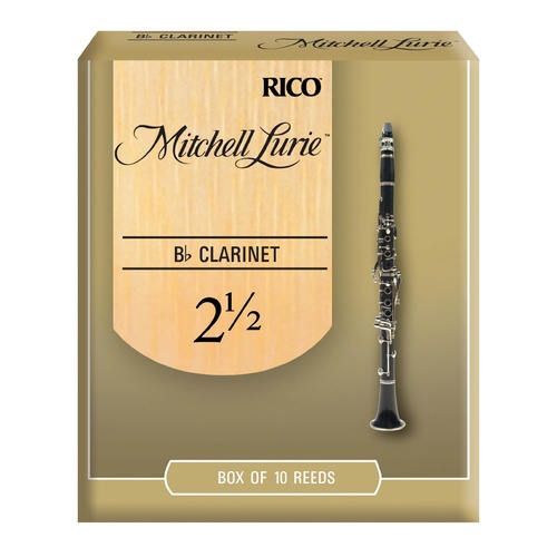 Mitchell Lurie Bb Clarinet Reeds, Strength 2.5, 10-pack
