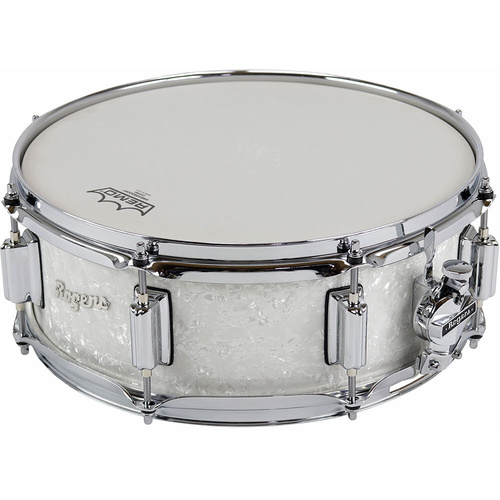 Rogers PowerTone Wood Shell Snare Drum - 14 x 5" - White Marine Pearl - Model 24-WMP