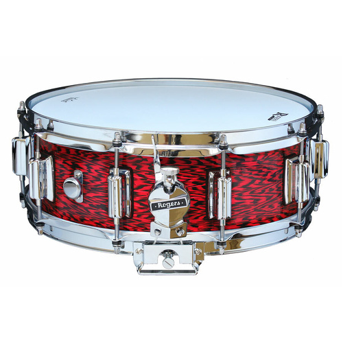 Rogers Dyna-Sonic Beavertail Snare Drum Red Onyx 14 x 5" Model No. 36RO with Floating Snare Rail System