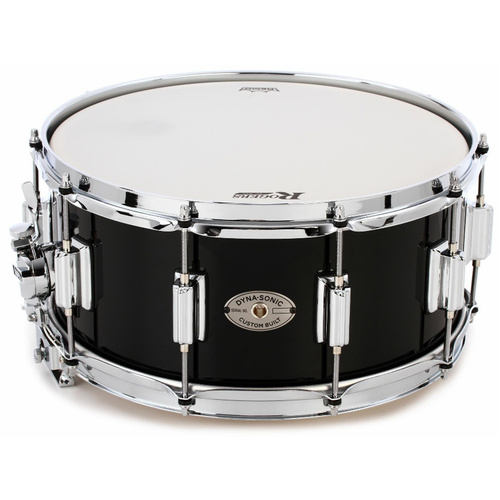 Rogers Dyna-Sonic Custom Series Snare Drum - High Luster Black Lacquer - 14 x 6.5" - Limited Edition 5-Ply Maple/Poplar Shell