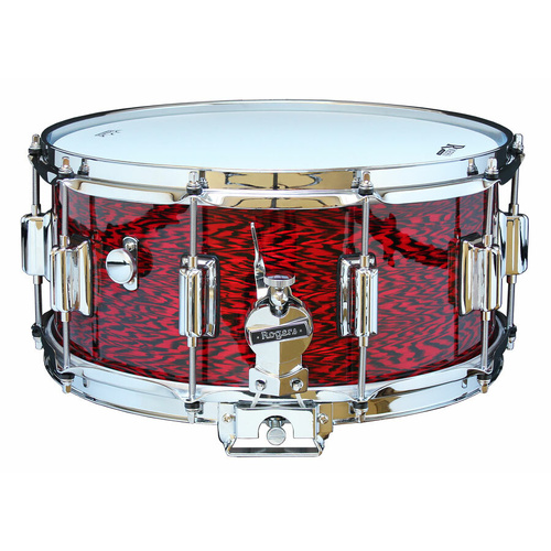 Rogers Dyna-Sonic Beavertail Snare Drum Red Onyx 14 x 6.5" Model No. 37RO