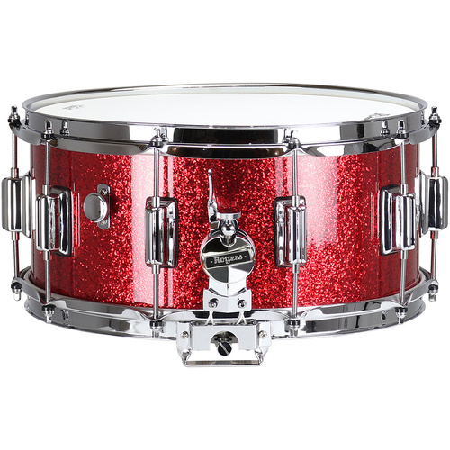 Rogers Dyna-Sonic Custom Series Snare Drum, Red Sparkle Lacquer, 14 x 6.5"