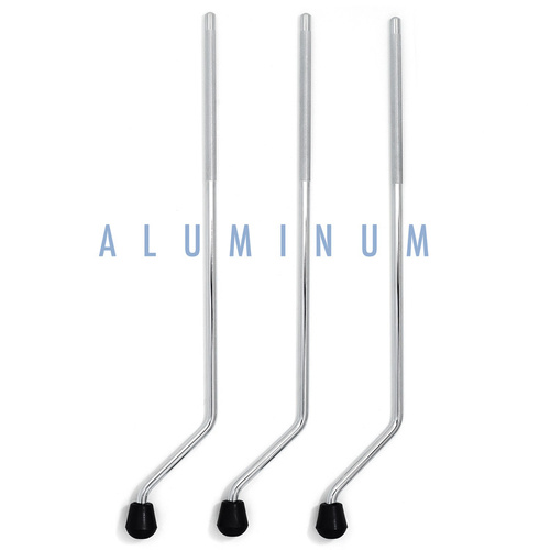 Rogers Aluminum Floor Tom Legs Set 5605-AL - 21" Length, 12.7mm Diameter, Includes Floating Floor Feet