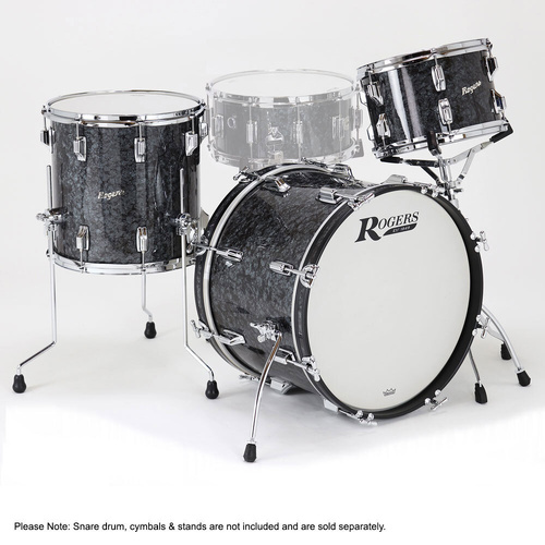 Rogers Covington Series 3-Piece Drum Kit Black Diamond Pearl ROGCV0320HXBP