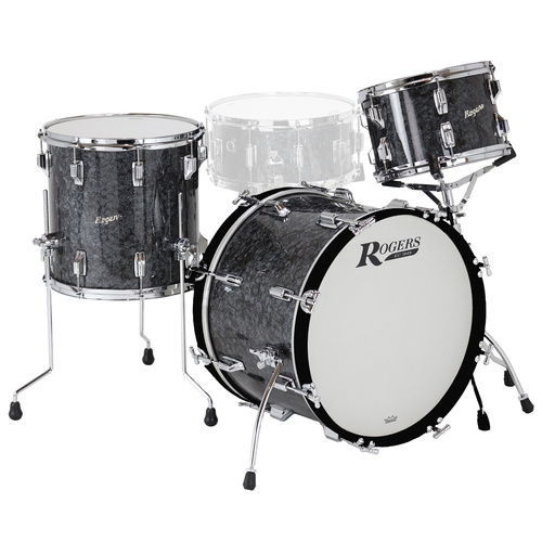 Rogers CV-0322 Covington Series 3-Piece Drum Kit - Black Diamond Pearl