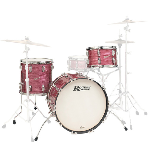 Rogers CV-0322ALN Covington Series 3-Piece Drum Kit Red Ripple