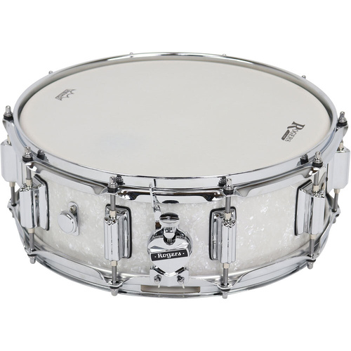 Rogers SuperTen Wood Series Snare Drum - 14 x 5" - White Marine Pearl Finish - Model No 36-WMP