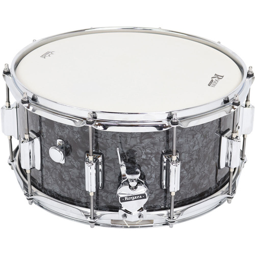 Rogers SuperTen Wood Series Snare Drum, Black Pearl Finish, 14 x 6.5"