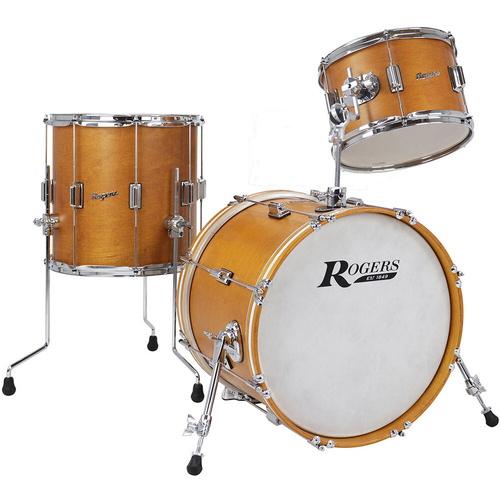 Rogers TWR-0318HXSFWS Tower Series 3-Piece Drum Kit Satin Fruitwood Stain