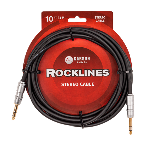 Carson ROK10ST 10ft Stereo Cable Jack to Jack
