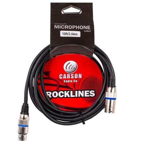 Carson 10 Ft XLR Microphone Cable