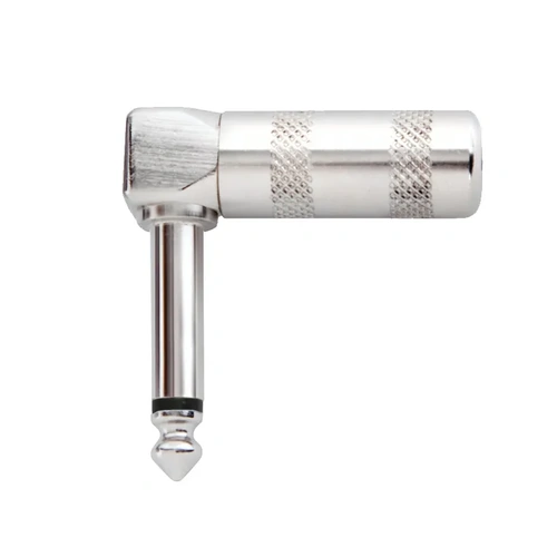 Carson Cable Co Rock Plug Mono 6.3mm Right Angle Nickel Plated Plug