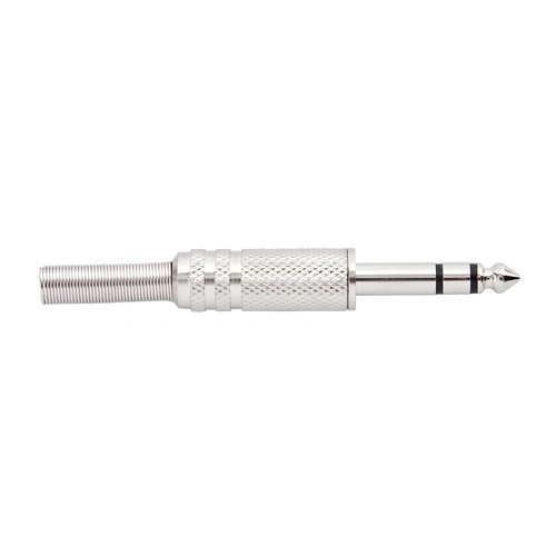 Carson Cable Co Rock Plug Stereo 6.3mm Nickel Plated Plug