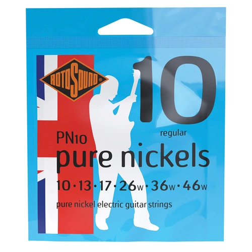 Rotosound Pure Nickels Electric Guitar String Set 10-46 [RPN10]