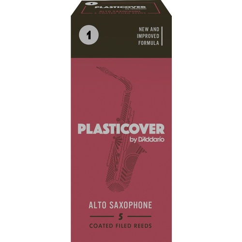Rico Plasticover Alto Sax Reeds, Strength 1.0, 5-pack
