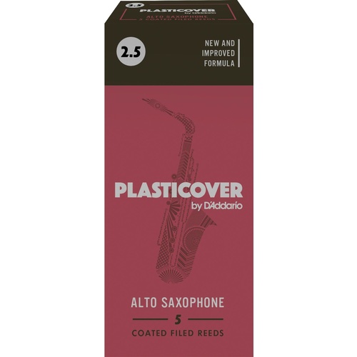 Rico Plasticover Alto Sax Reeds, Strength 2.5, 5-pack