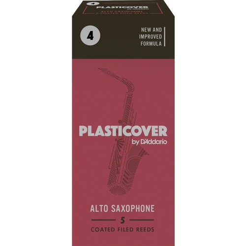 Rico Plasticover Alto Sax Reeds, Strength 4.0, 5-pack