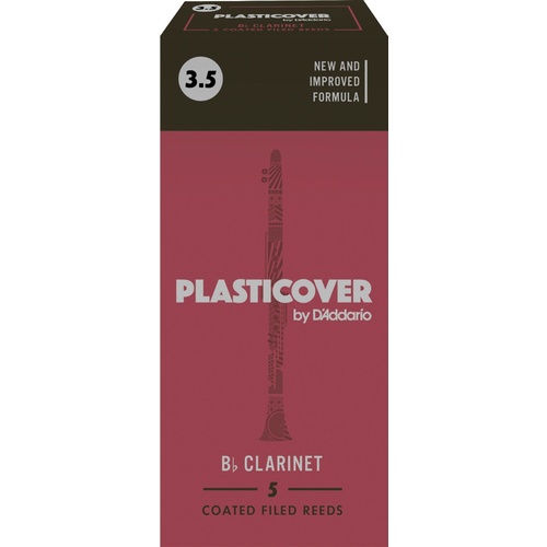 Rico Plasticover Bb Clarinet Reeds, Strength 3.5, 5-pack